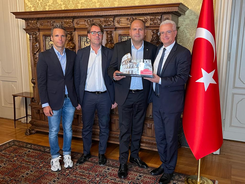 Max Rendina meets the Ambassador of the Republic of Turkey in Italy
