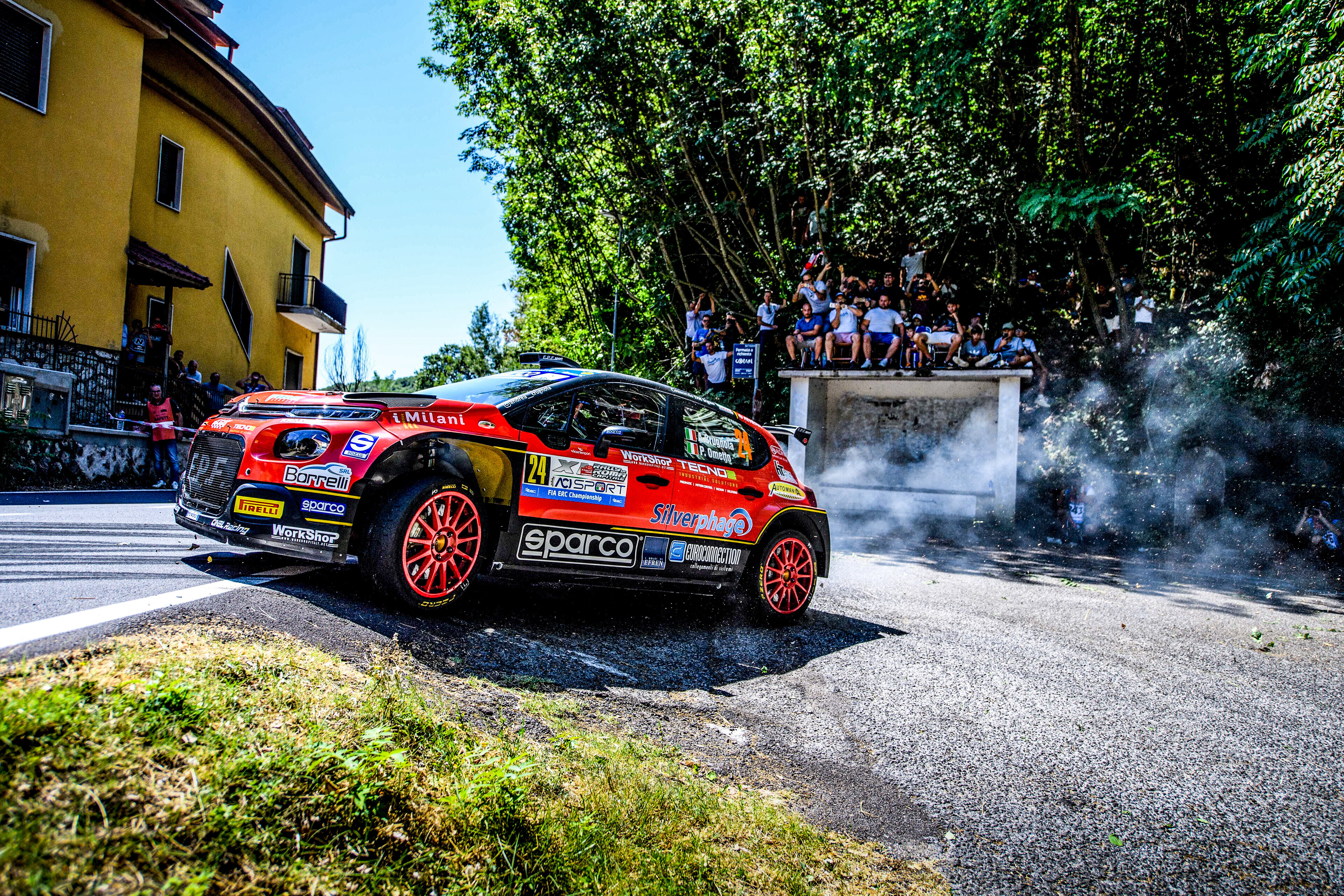 Andrea Crugnola and Pietro Elia Ometto win the Rally di Roma Capitale and are Italian champions