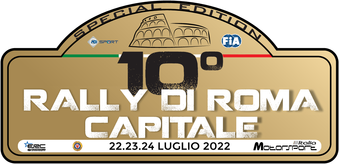 The special logo for the 10th anniversary of the Rally di Roma Capitale was presented