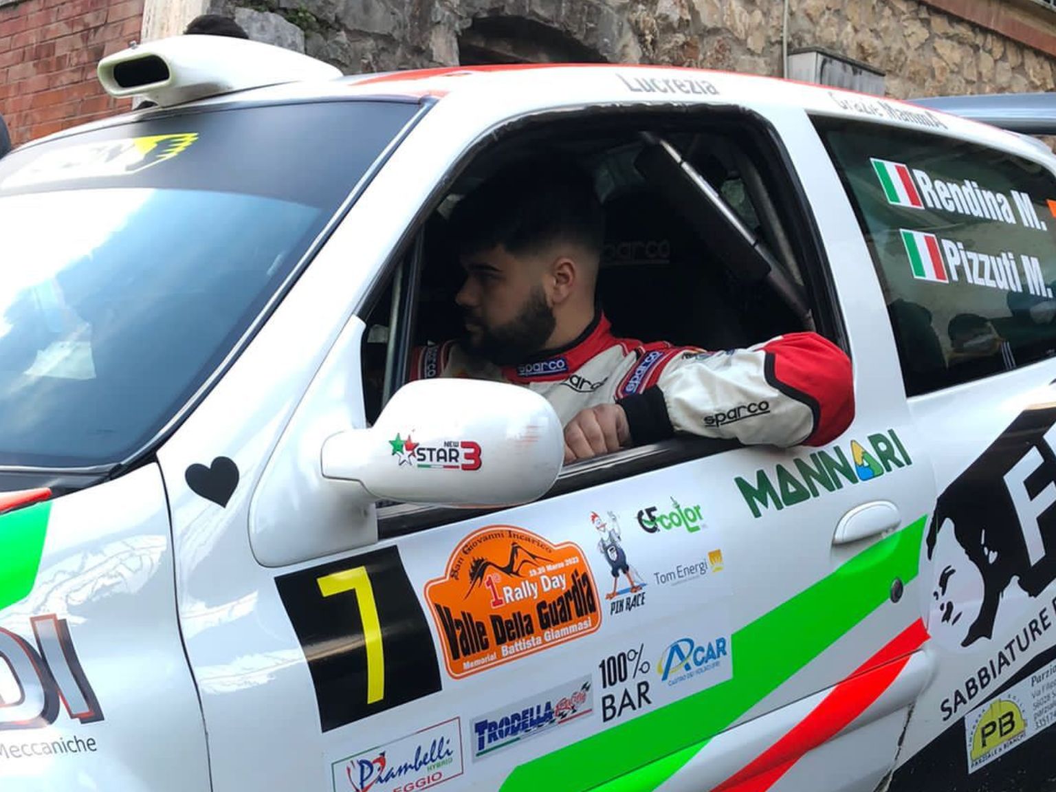 Michael Rendina a Sanremo si prepara all'esordio nel FIA European Rally Championship 2022