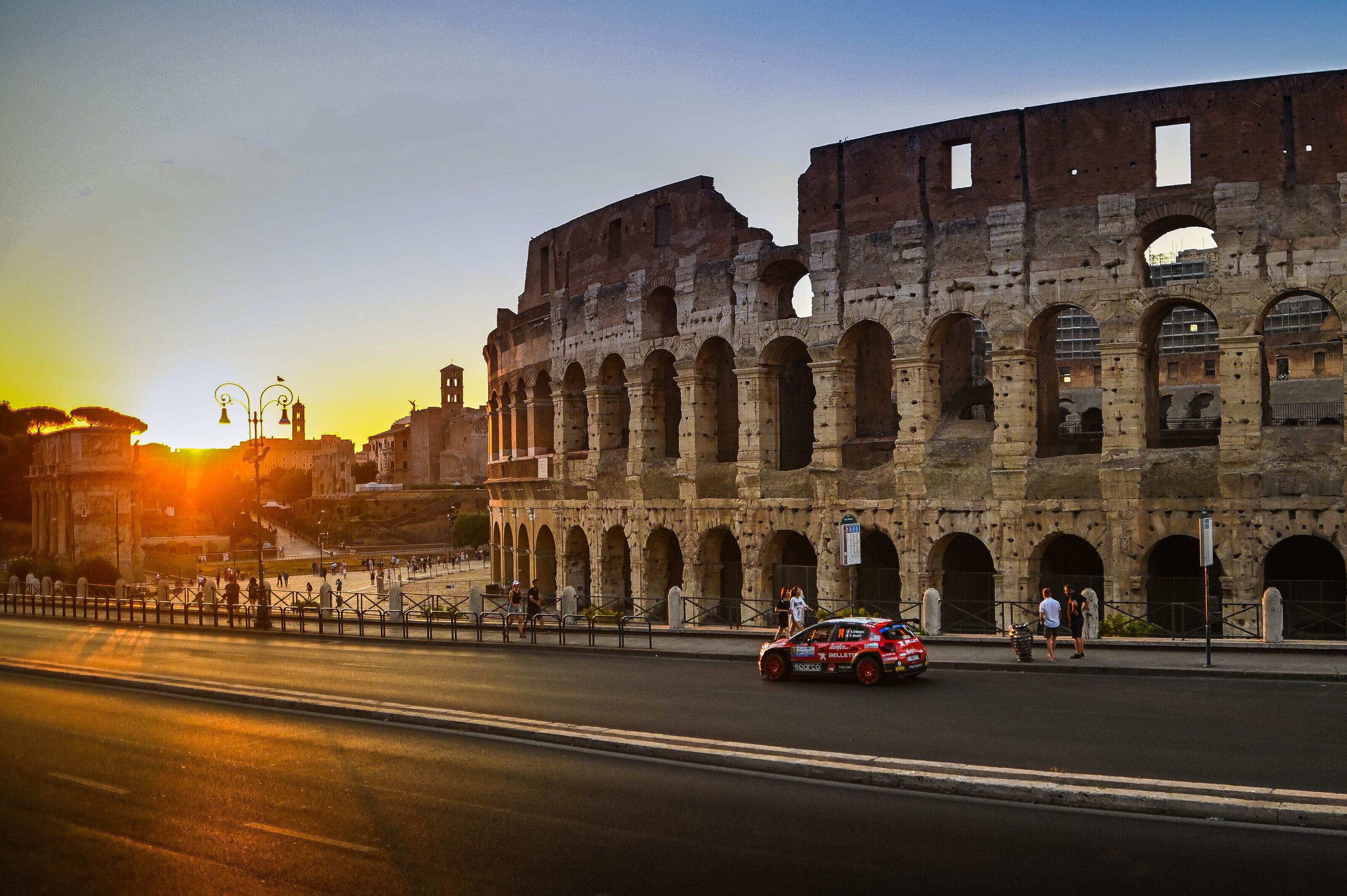 The starting ceremony at the Colosseum will open the Rally di Roma Capitale tomorrow